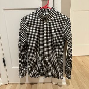Ralph Lauren Black and White Gingham Ladies Blouse